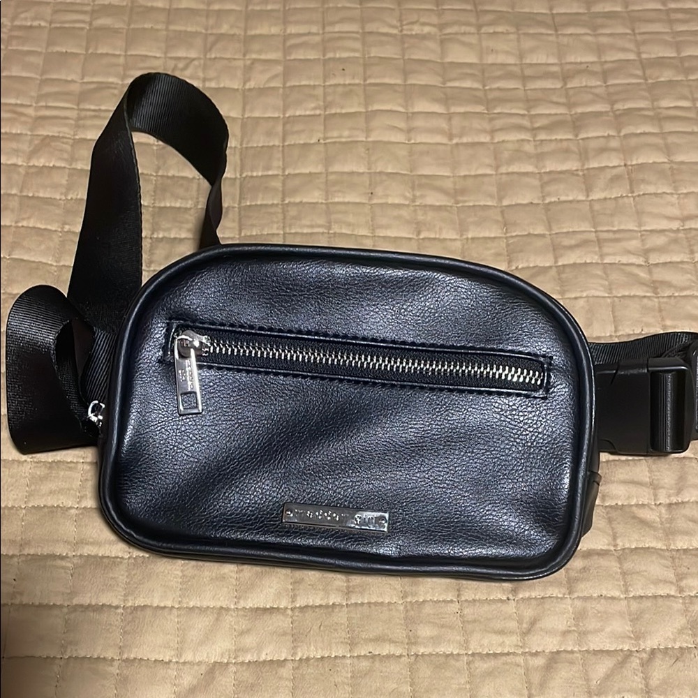 Madden Girl Black Belt Bag Chic and Versatile